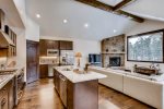 Massive kitchen with island